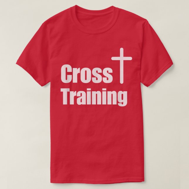 Kor Träna Christian Faith Workout Motivation T Shirt (Design framsida)