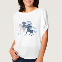 Kör Unicorns-eleganten överst Tee Shirt