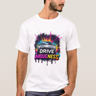 🚗 Kör Unikhet Sportbil Graffiti Konst T Shirt