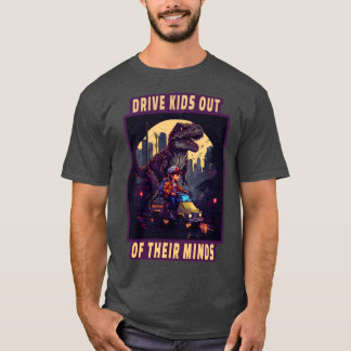 Kör ut barn ur hjärnan genom humor trex-pungar t shirt