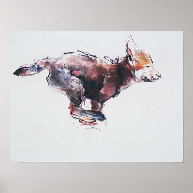 Kör valp för varg poster (Framsidan)