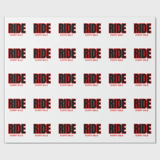 Kör Varje Mil – Motorcykel Äventyr Typography Presentpapper