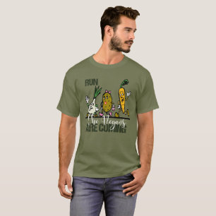 Kör vegansna är kommande grönsaker t shirt