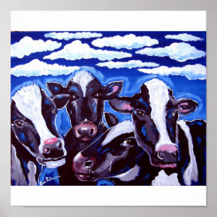 Kor Vegetarian Colorful Folk Art Poster