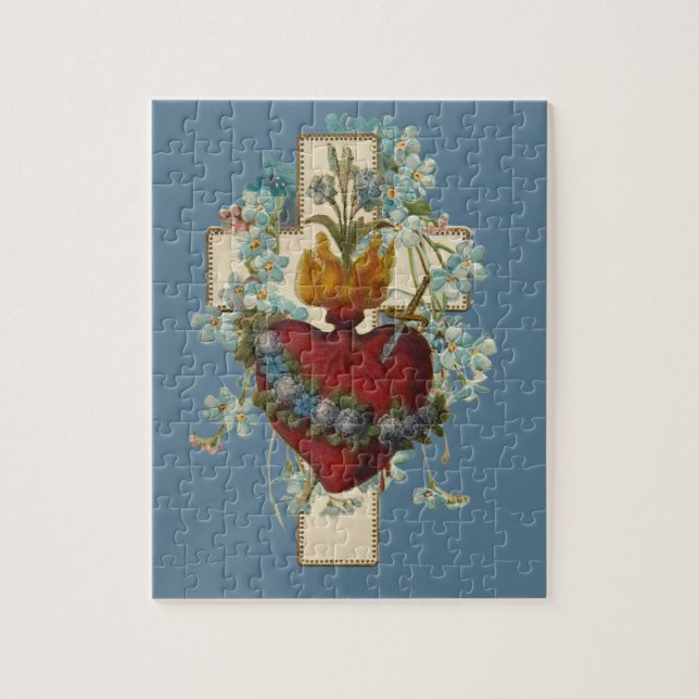 Kor Virgin Mary Immaculate Heart Religiösa Pussel (Vertikal)