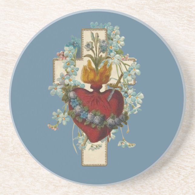 Kor Virgin Mary Immaculate Heart Religiösa Underlägg (Framsidan)