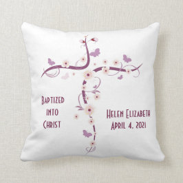 Kor w/Flower Buttery BaptIsmal Keepsaké Pillow Kudde