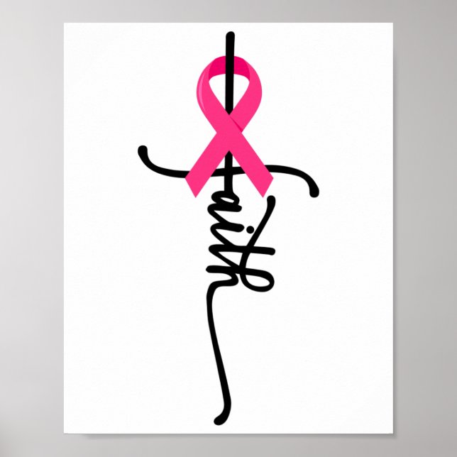 Kor Warrior Survivor Rosa Ribbon Breast Cancer 2 Poster (Framsidan)