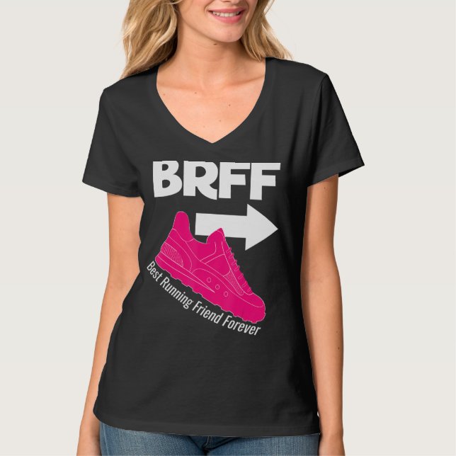 Köra bästa vän för BRFF BFF Sneaker T Shirt (Framsida)