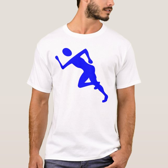 Köra - blå tee shirt (Framsida)