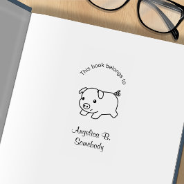 Köra bokningsplattan Piglet Gris Stämpel