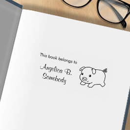 Köra bokningsplattan Piglet Gris Stämpel