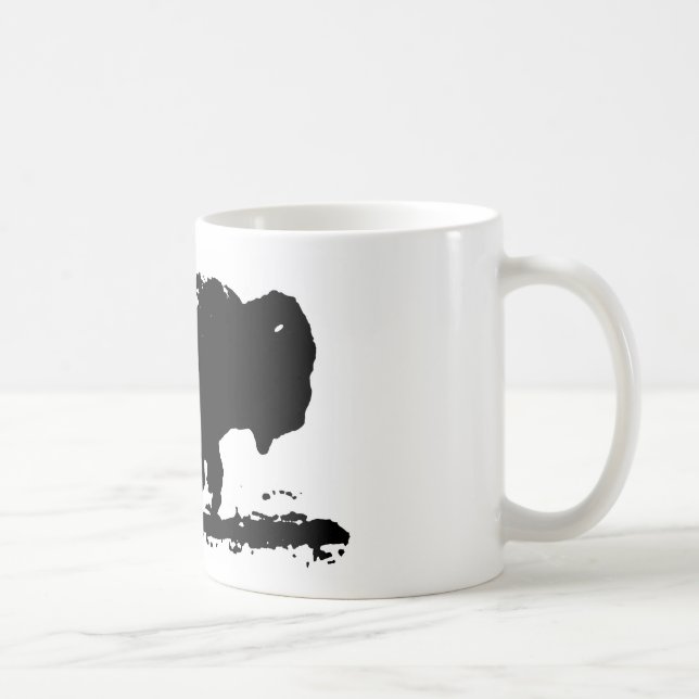 Köra Buffalo Bison Pop Art Kaffemugg (Höger)