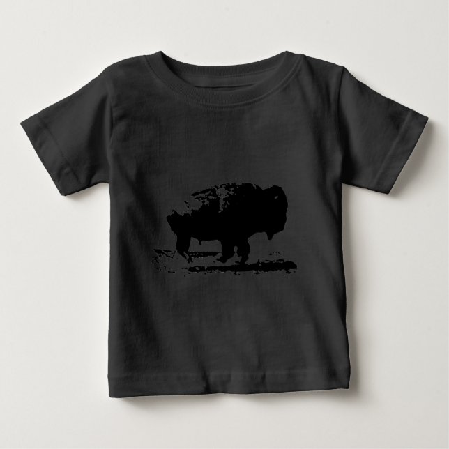 Köra Buffalo Bison Pop Art T-shirt (Framsida)