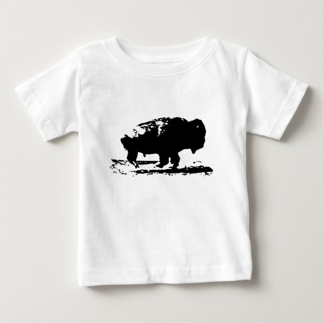 Köra Buffalo Bison Pop Art Tee (Framsida)