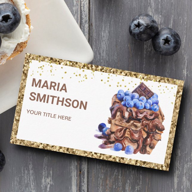 Köra chokladbakverk av kakssegmentsbakverk Chef Ba Visitkort (Skapare uppladdad)