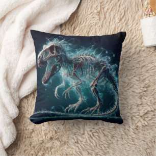 Köra Dinosaur Skeleton i Dreamy Land Kudde