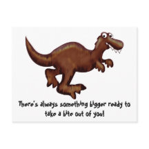 Köra Dinosaur-vykort
