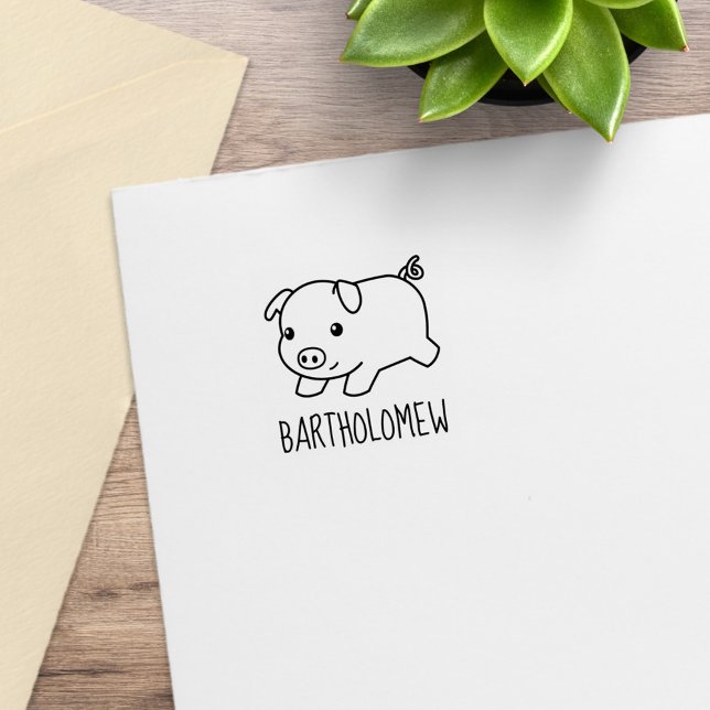 Köra eget namn för Piglet Gris Stämpel (Skapare uppladdad)