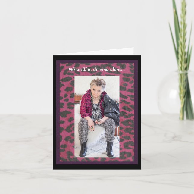 Köra Ensam och hämta BORTTAPPAD Card Kort (Framsida)