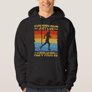 Köra för Women Mamma Marathoner Springer Coach Rac Hoodie