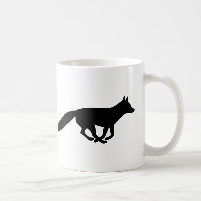 Köra Fox Silhouettes | Vild Kaffemugg (Höger)