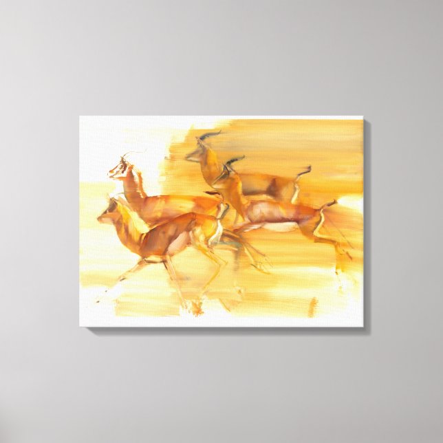 Köra Gazelles 2010 Canvastryck (Framsida)