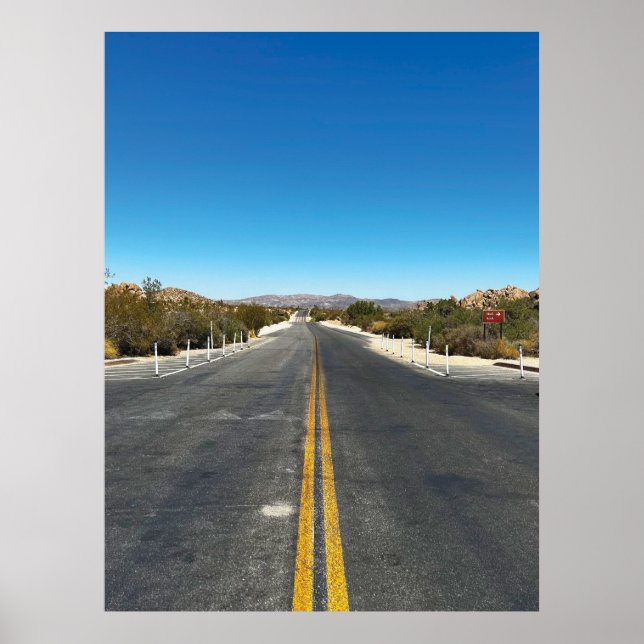 "Köra genom Joshua Träd." Poster (Framsidan)