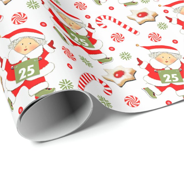 Köra Girls Track och Fält Presentpapper (Rullad Hörn)