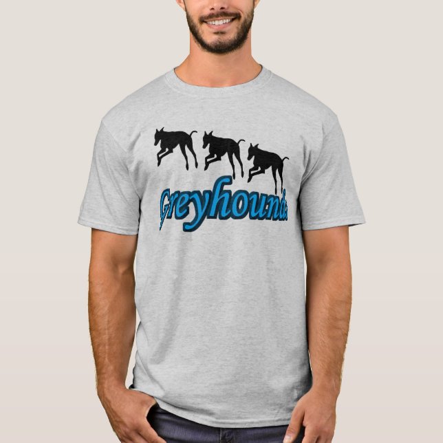 Köra Greyhound Trio Silhouettes T-shirt (Framsida)