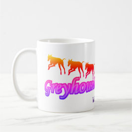 Köra Greyhounds Rainbow Personlig Kaffemugg