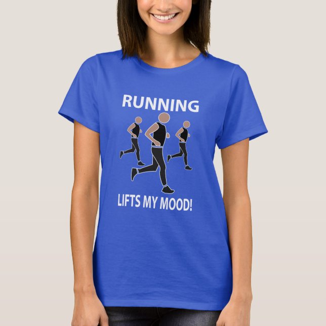 Köra Hiss My Mood Running T Shirt (Framsida)