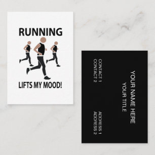 Köra Hiss My Mood Running Visitkort