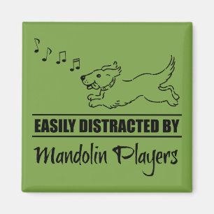 Köra Hund enkelt uppdelat av Mandolin Players Magnet