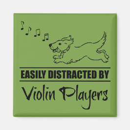 Köra Hund enkelt uppdelat av Violin Players Magnet