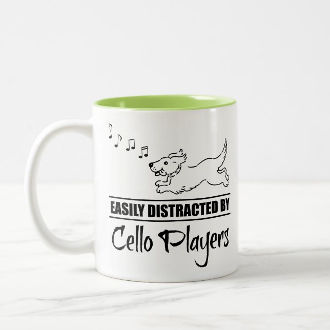 Köra Hund enkelt utdelat av Cello Players Två-Tonad Mugg (Vänster)