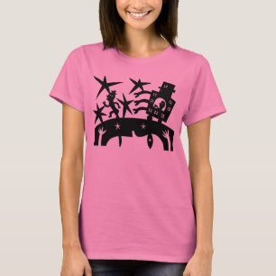 Köra iväg från en robot t shirt