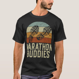 Köra Jogger Marathon Buddies Besties Friends T Shirt