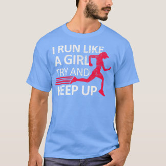 Köra Jogger Sport Fitness Girl Woman Vintage T Shirt