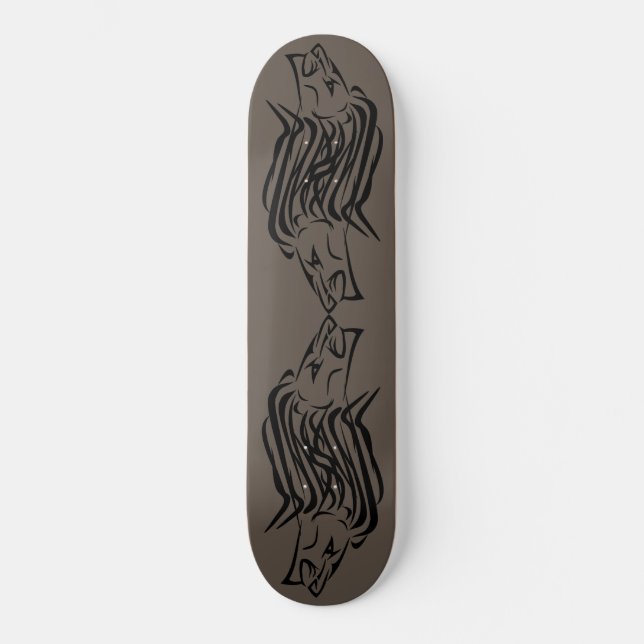 Köra Lejon Skateboard Anpassningsbar Färg (Framsida)