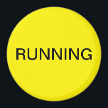 Köra magnet för diskmaskiner med minimal gult<br><div class="desc">Minimal "löpande" diskmaskin köksmagnet med gultens bakgrund som hjälper dig med köksorganisationen. Anpassa med texten.</div>