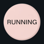 Köra magnet för rosa-diskmaskin<br><div class="desc">Minimal "löpande" diskmaskinsmagnet i köket med rosa som hjälper dig med köksorganisationen. Anpassa med texten.</div>