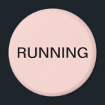 Köra magnet för  rosa-diskmaskin<br><div class="desc">Minimal "löpande" diskmaskinsmagnet i köket med  rosa som hjälper dig med köksorganisationen. Anpassa med texten.</div>