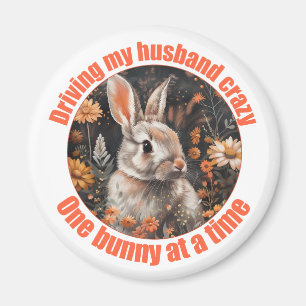 Köra min Make Crazy Rabbit Magnet