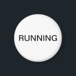 Köra minimalt vitt diskmaskinsmagnet magnet<br><div class="desc">Minimal "löpande" diskmaskin köksmagnet med enkel vit bakgrund som hjälper dig med köksorganisation. Anpassa med texten.</div>