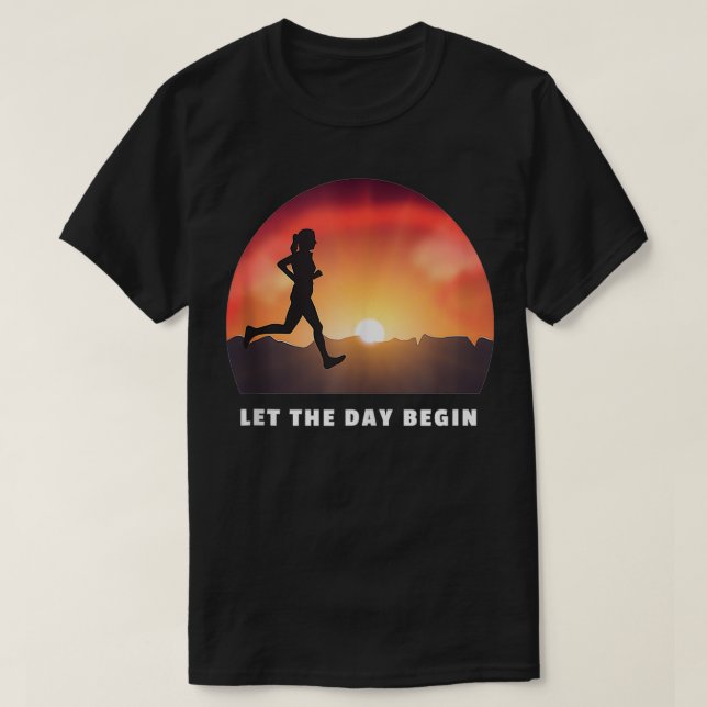 Köra Motivational Gift Runner som säger Marathon I T Shirt (Design framsida)