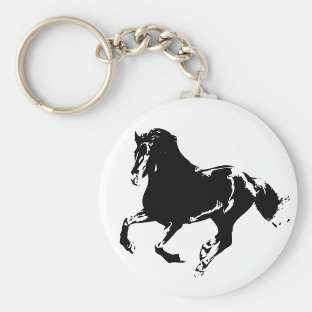 Köra nyckelkedja för häst nyckelring (Framsidan)