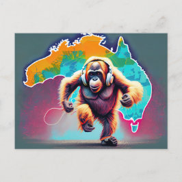 Köra Orangutang i Australien Vykort