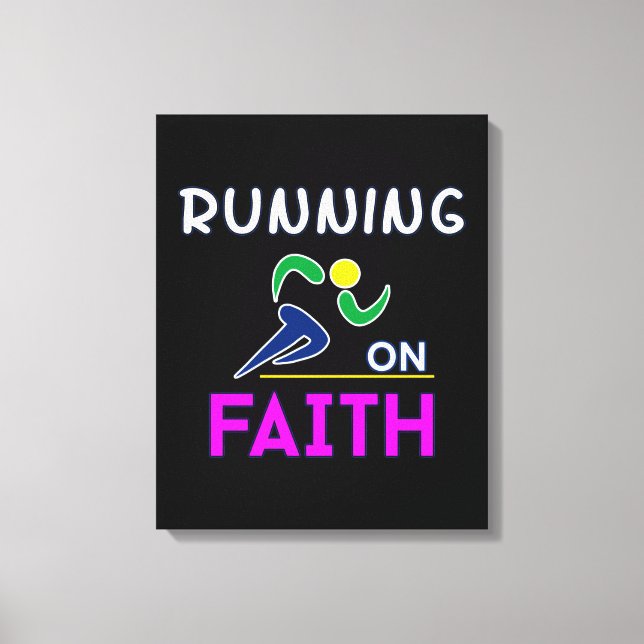 Köra på Faith Christian Springer Canvastryck (Framsida)