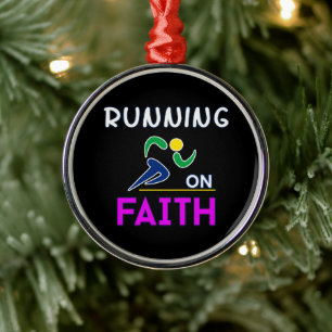 Köra på Faith Christian Springer Julgransprydnad Metall
